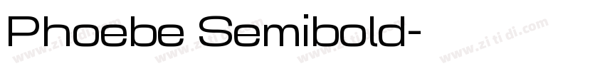 Phoebe Semibold字体转换